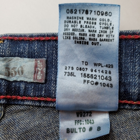 Levi's Relaxed Boot Cut 550 Jeans Sz 14S - Picture 4 of 13